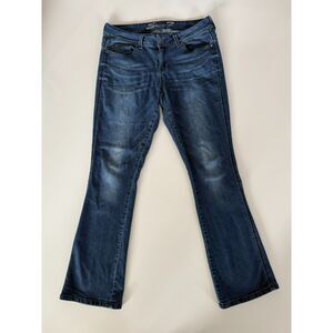 Seven7 Slim Bootcut Jeans Size 12 Dark Wash Slimming Slim Maker Stretch Denim